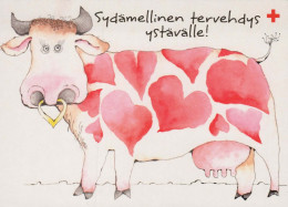 VACA Animales Vintage Tarjeta Postal CPSM #PBR805.A - Cows