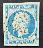 Frankreich 1852, Mi 9b Dunkelblau Gestempelt - 1852 Louis-Napoléon