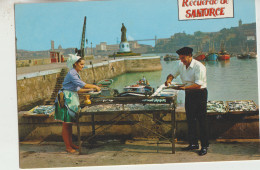 Santurce ( Viscaya ) Puerto  - ( Fareja Tipica Asando Sardines _Port Hafen  Animée - Vizcaya (Bilbao)