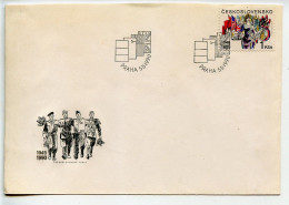 Soldats Français,sovietique,americain,anglais Sur FDC Tchécoslovaquie Obliteré 5.5.1990 - FDC