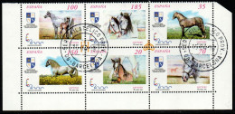 Spanien 1998 - Mi.Nr. 3443 - 3448 II - Gestempelt Used - Tiere Animals Pferde Horses - Used Stamps