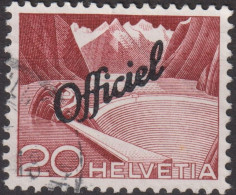 1950 CH / Dienstmarke Officiel ° Mi:CH D67,Yt:CH S288, Zum:CH D68, Grimsel Stausee - Oficial
