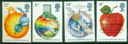 Great Britain  1987 Publication  Book "Philosophiae Naturalis Principia Mathematica"  Isac Newton  Mi 1101-1104, MNH(**) - Unused Stamps