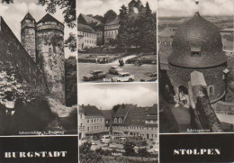 78 - Stolpen - Johannisturm V. Ringweg, Blick V. Markt, Markt, Schösserturm - 1971 - Stolpen