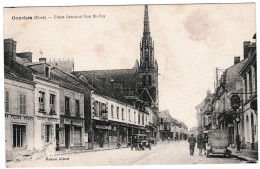 27, Conches, Place Carnot Et Rue St Foy - Conches-en-Ouche