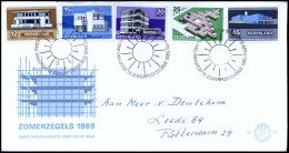 E95 - Zegel 920/24 - Zomerzegels 1969 - Stempel : Autopostkantoor - Met Adres - FDC