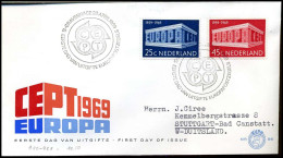 E96 - Zegel 925/26 - Europa CEPT 1969 - Met Adres - FDC