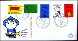 E100 - Zegel 932/36 - Kinderpostzegels 1969 - Zonder Adres - FDC