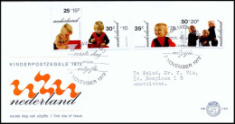 E122 - Zegel 1020/23 - Kinderzegels 1972 - Met Adres - FDC