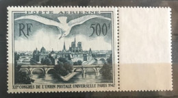 POSTE AERIENNE N°20 500F Vert Foncé NEUF** - 1927-1959 Nuovi