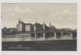 39020702 - Torgau Mit Elbbruecke Und Schloss Hartenfels Gelaufen Von 1932. Gute Erhaltung. - Torgau