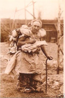 South London Croydon Continental Size 10 X 14 Cm Repro Photo Elderly Man And Cane - Europe