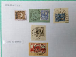 Tunisie Lot Timbre Oblitération Choisies  Souk El Khemis Dont Fragment  Voir Scan - Used Stamps