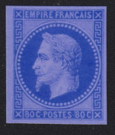 Reproduction Essai 80 C Napoléon Neuf Sans Gomme - 1863-1870 Napoleon III With Laurels