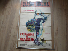 AFFICHE ANCIENNE ORIGINALE - L'ESPIONNE DE MADRID - SARA MONTIEL - Film De RAFAEL GIL - Posters