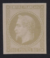 Reproduction Essai 80 C Napoléon Neuf Sans Gomme - 1863-1870 Napoleon III With Laurels