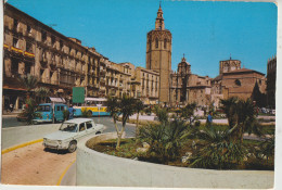 Valencia  Plaza De Zaragoza- Animée-Voiture Autocar - Valencia