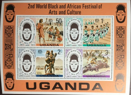 Uganda 1977 Black Arts Festival Minisheet MNH - Ouganda (1962-...)