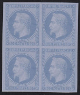 Reproduction Bloc De 4 Essai 80 C Napoléon Neuf Sans Gomme - 1863-1870 Napoléon III Lauré