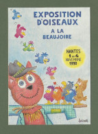 CARTE POSTALE 44 LOIRE ATLANTIQUE BARBEROUSSE EXPO D OISEAUX NANTES 1990 - Barberousse