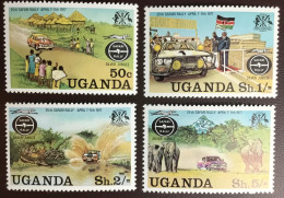 Uganda 1977 Safari Rally Animals MNH - Uganda (1962-...)