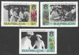 Barbuda. 1986 60th Birthday Of QEII (1st Issue).  MH Complete Set (excl M/S).  SG 861-863. M4062 - Antigua E Barbuda (1981-...)