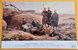 PEINTURE - JOSEPH AUBERT  :  " Nos Martyrs, Pour Le Droit Et La Patrie " - Musée De L'armée - Eglise Des Invalides - Patrióticos