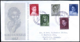 FDC E33 - 702/06 - Kinderzegels 1957 - FDC