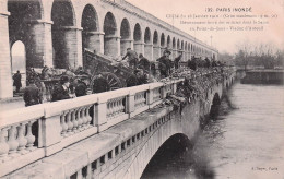 Paris - Viaduc D'Auteuil -  Paris Inondé - 28 Janvier 1910 - Deversement Forcé Des Ordures -  CPA °J - Arrondissement: 16