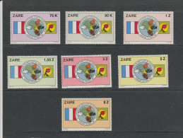 ZaIre 1982 9th Conference Of African Heads Of State And France In Kinshasa ** - Timbres