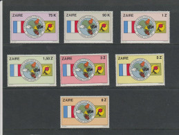 ZaIre 1982 9th Conference Of African Heads Of State And France In Kinshasa ** - Briefmarken