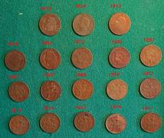 FRANCIA 10 Cents 18 Monete Anni Diversi - 10 Centimes