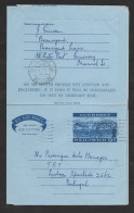 Guernesey Entier Postal Aerogramme 1971 Voyagé Au Portugal TAP Guernsey Air Letter Stationery Postally Used GB UK - Guernsey