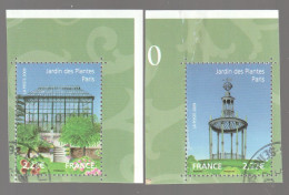 FRANCE 2009 ISSU DU BLOC JARDINS DE FRANCE OBLITERE YT 4384 - 4385 - - Used Stamps