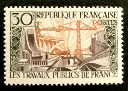 1957 FRANCE N 1114 LES TRAVAUX PUBLICS DE FRANCE -NEUF** - Nuovi