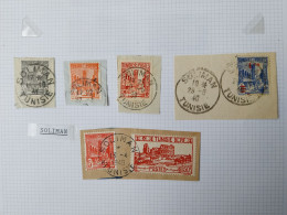 Tunisie Lot Timbre Oblitération Choisies  Soliman  Dont Fragment Voir Scan - Used Stamps