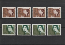 BRD Bedeutende Deutsche Frauen (II), MiNr. 826-829, Vier Komplette Sätze, Xx Postfrisch MNH - Ongebruikt