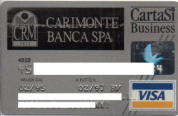 (1384) ITALY - CREDIT BANK CARD - VISA - CARIMONTE BANCA SPA - CARTASI BUSINESS - Tarjetas De Crédito (caducidad Min 10 Años)