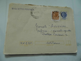 Biglietto Postale Viaggiato  Da Sasso Marconi ( BO )  A Milano "Giornale AVVENIRE" 1981 - 1981-90: Storia Postale