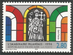 359 France Yv 2993 Irlande Saint Patrick Vitrail Stained Glass MNH ** Neuf SC (2993-1b) - Emissioni Congiunte