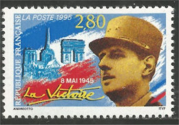 359 France Yv 2944 De Gaulle Victoire Arc Triomphe Notre Dame Paris MNH ** Neuf SC (2944-1b) - Seconda Guerra Mondiale