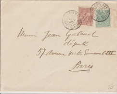 1920 - GUYANE - ENVELOPPE De CAYENNE => PARIS - Storia Postale