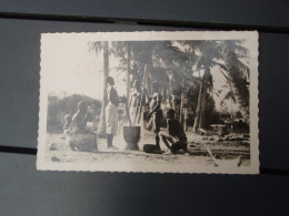 Cpsm  Femmes Pilant Les Bananes.1954 - Côte-d'Ivoire