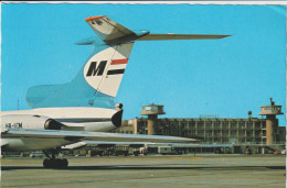 Vintage Pc Malev Hungarian Airlines Tupolev TU-154 Aircraft @ Ferihegy Airport - 1919-1938: Fra Le Due Guerre