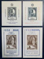 België, 1957/58, E73/76, Postfris **, OBP 24€ - Erinnophilia [E]