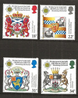 Great Britain  1987  300th Anniversary Of The Thistle Order - Scottish Heraldry.,  Mi 1113-1116, MNH(**) - Unused Stamps