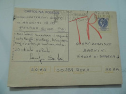 Cartolina Postale Viaggiata "ORGANIZZAZIONE BAGNINI ROMA" 1979 - 1971-80: Marcophilie