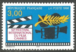 360 France Yv 3040 Festival Film Cannes MNH ** Neuf SC (3040-1b) - Cinéma