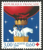 360 France Yv 3039 Ours Polar Bear Ballon Baer Orso Soportar Beer Urso MNH ** Neuf SC (3039-1b) - Beren