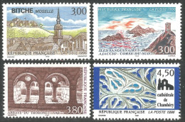 360 France Yv 3018-3021 Tourisme 1996 Bitche Chambéry MNH ** Neuf SC (3018-3021-1) - Ungebraucht